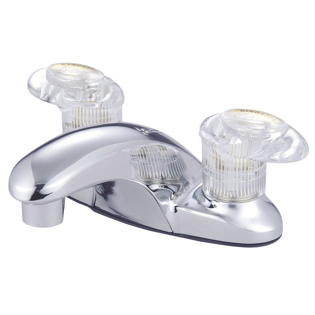 Daytona Centerset Bathroom Faucet with Drain Assembly, Polished Chrome, Without Pop Up Drain