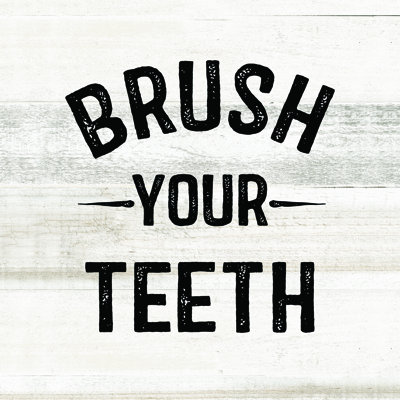 Brush Your Teeth - Wrapped Canvas Print