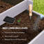 Wood Raised Garden Bed with Trellis