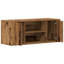 TV Cabinet Black Oak Engineered Wood Medium Entertainment Centre-1538983815