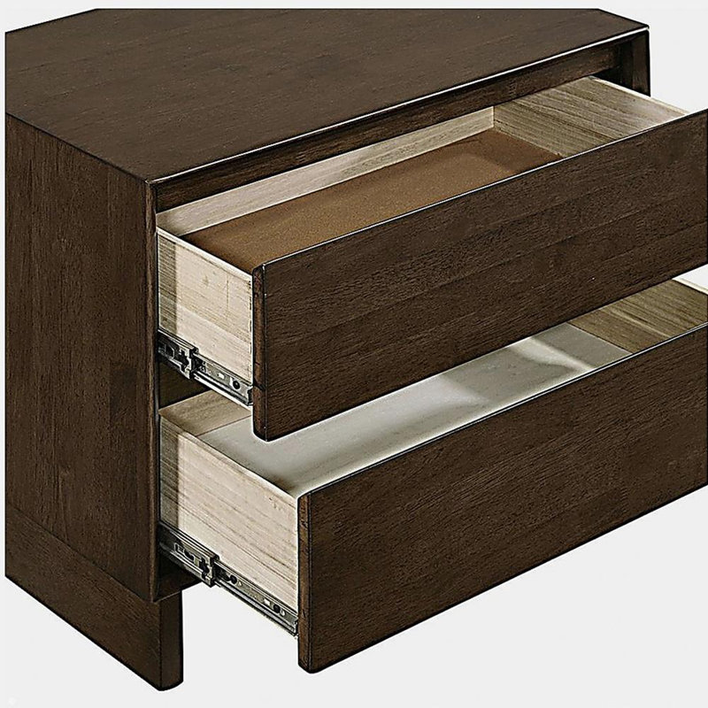 Table de chevet 2 tiroirs Hemlock