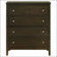 Commode 4 tiroirs Clement cacao foncé, rangement élégant et fonctionnel pour les chambres à coucher modernes et les espaces de vie.