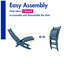 Chaise Adirondack pliante en plastique Alexeya-913834903