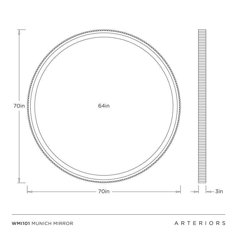 Munich Round Mirror