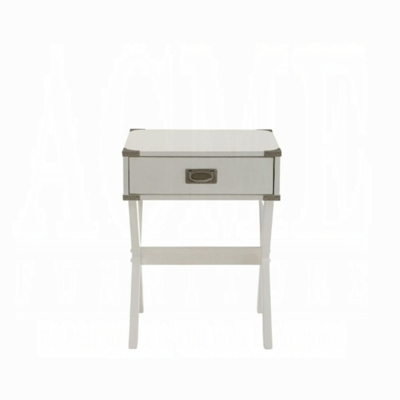 Babs Accent Table, White