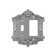 Victorian 2-Gang Toggle Light Switch / Rocker Combination Wall Plate