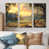 Toile naturelle avec cadre flottant