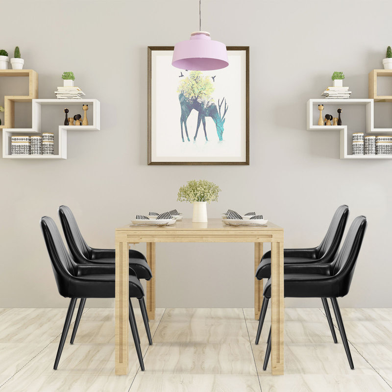 Knighton Upholstered Dining Chair, Black