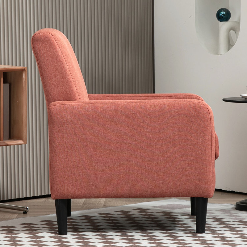 upholstery 26.2'' wide armchair, Red Polyester