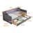 Twin Size Multifunctional Daybed with Trundle, Study Desk, Storage Shelves, and Smart LED Lighting for Compact Living Spaces.