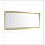 Miroir de salle de bain 84 x 48 pouces à DEL avec cadre en aluminium, anti-buée, mémoire, 3 couleurs, réglable en continu-428358147-405628470