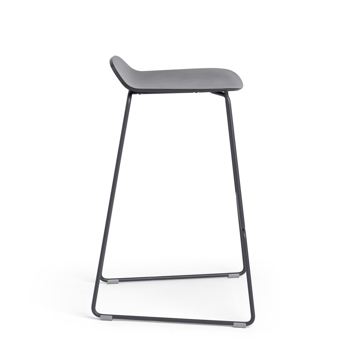 Upbeat Counter Stool with Metal Frame, Charcoal