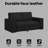 vidaXL Loveseat Sofa Black 62.99 in Faux Leather-1857595320