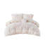 Ensemble de housse de couette réversible en coton double / grand avec oreiller décoratif