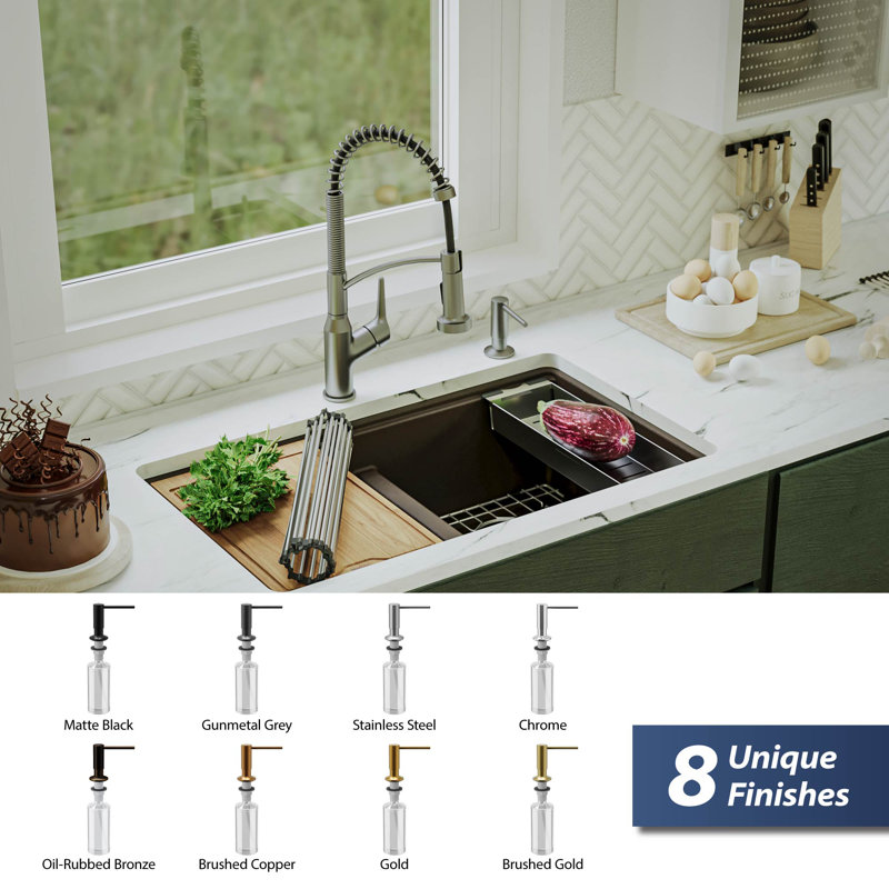 Karran Soap/Lotion Dispenser, Stainless Steel