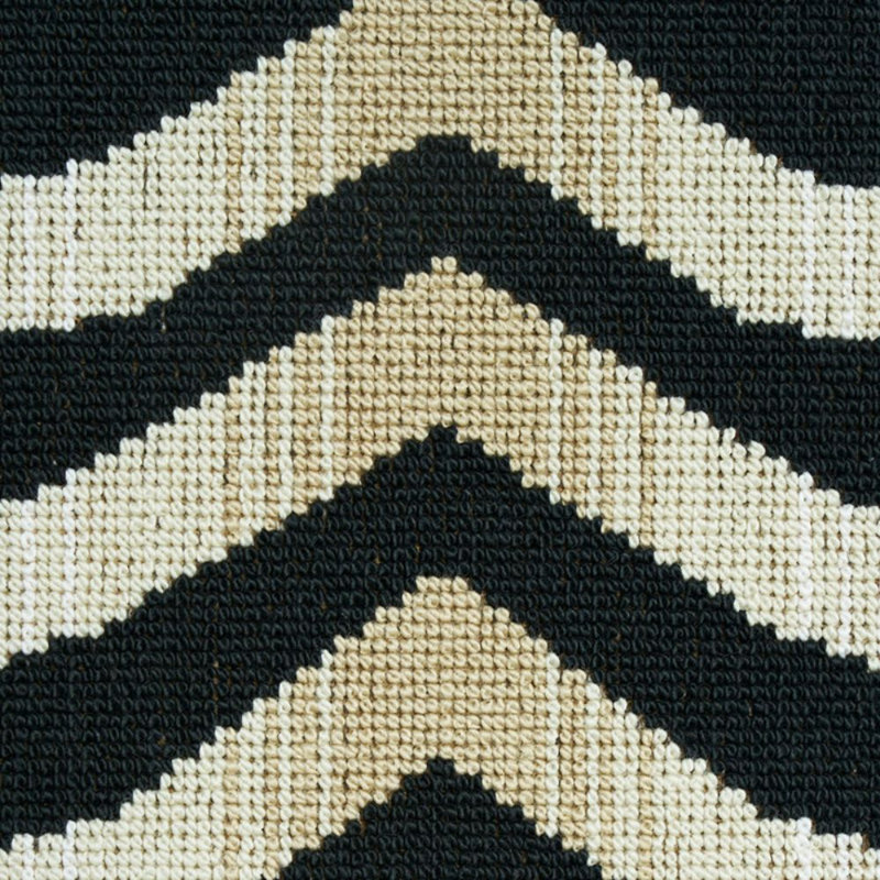 Tissu appliqué Schumacher x Neisha Crosland, Zebra Black
