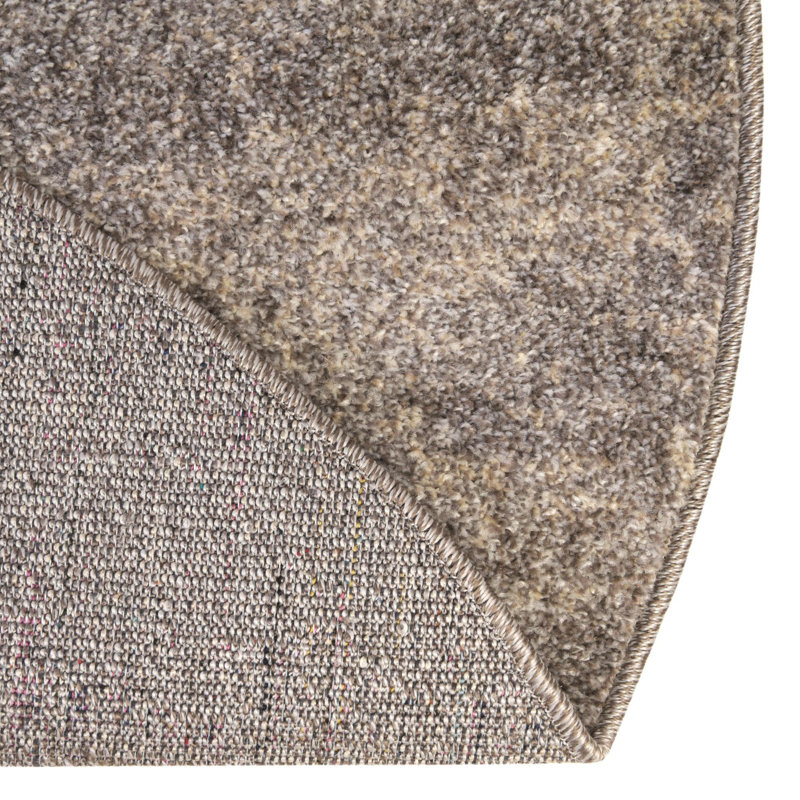 Tapis gris Croslin, Rond 3 pi 3 po
