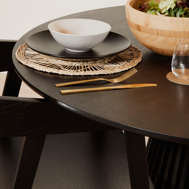 Culebra Dining Chair, Black Oak