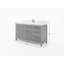 Teck de 60 po Sonoma X P 22 po D Meuble-lavabo simple en noyer foncé avec quartz Cove Edge-108258755
