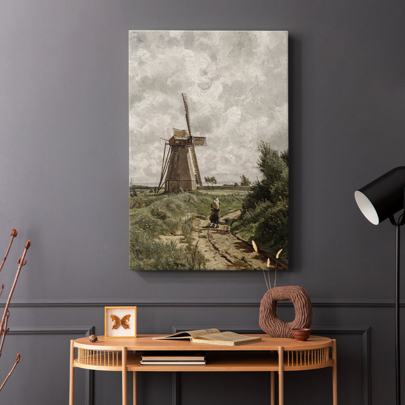 Paysage rétro CCxx - galerie Cavas, H 12 po x l 8 po