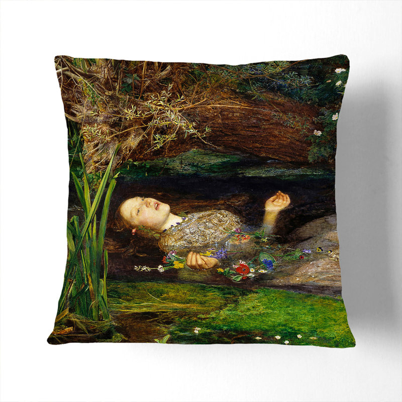 Ophelia Square Throw Cushion, 40cm H x 40cm W x 15cm D, White