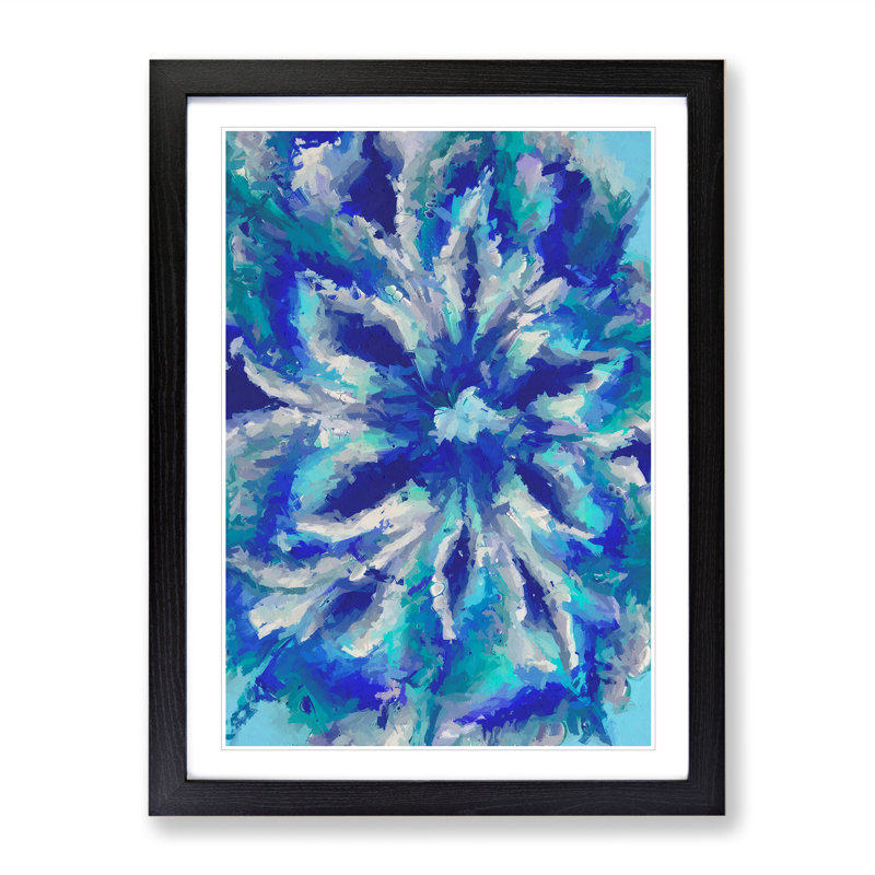 Craven Abstract - Single Picture Frame Print, 64cm H x 46cm W x 2cm D, Black