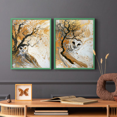 ANIMALS Series Lxxi - reproduction encadrée de qualité supérieure - prête à être accrochée - aucun clou requis - aucun clou requis