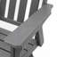 Ensemble de 2 chaises de patio pivotantes en PEHD d'extérieur, rotatives à 360 °, résistantes aux intempéries, résistantes aux rayons UV et nécessitant peu d'entretien