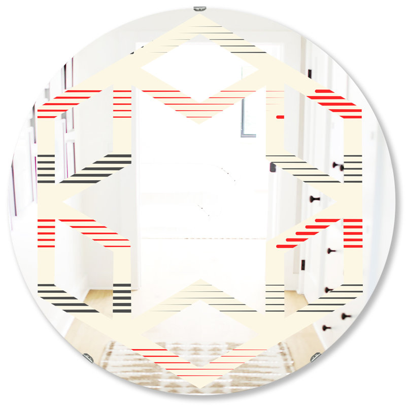 Miroir mural Hexagon Star, 31,5 po x 31,5 po