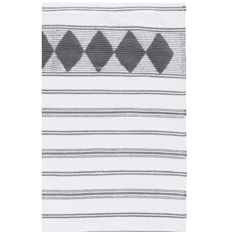 Breckenridge Flat Weave Cotton Geometric Rug, Rectangle 3' x 5'