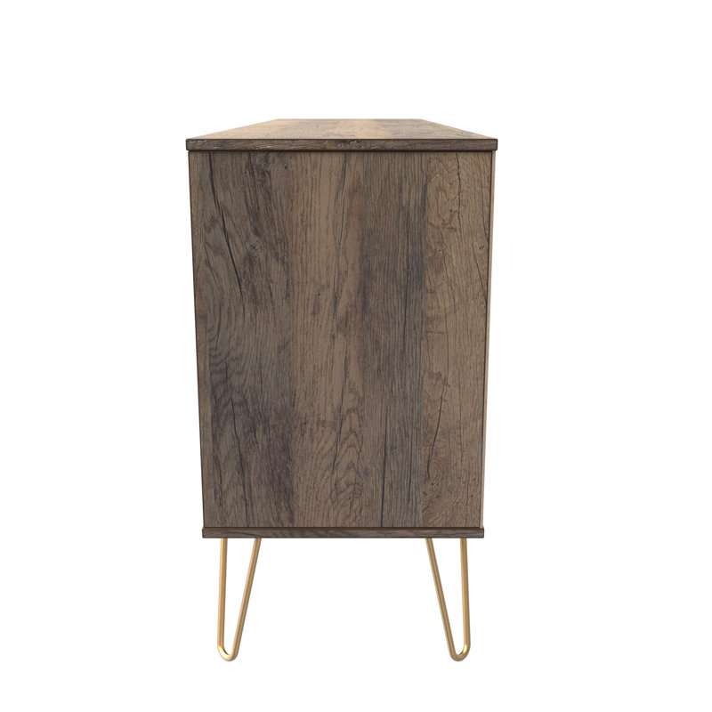 Alcalde 152cm Sideboard, White/Vintage Oak