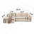 Boneless Modern Modular Large - Segment Sofa-123031401