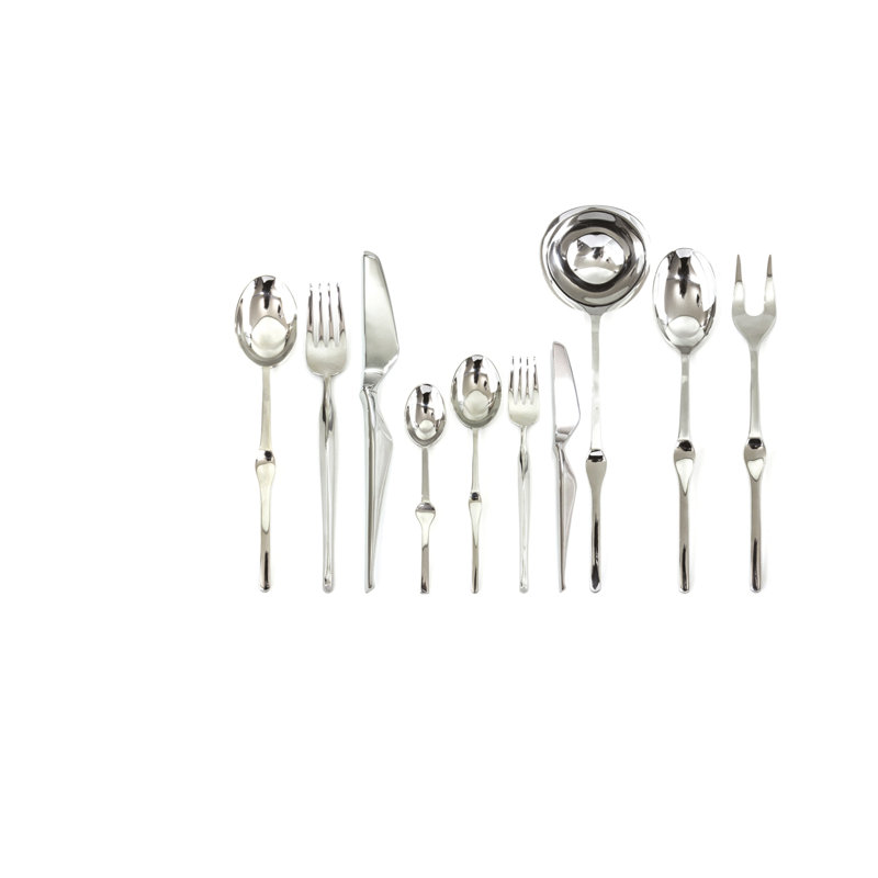 Ergonomica 87 - Piece Stainless Steel Flatware Set - Service for 12