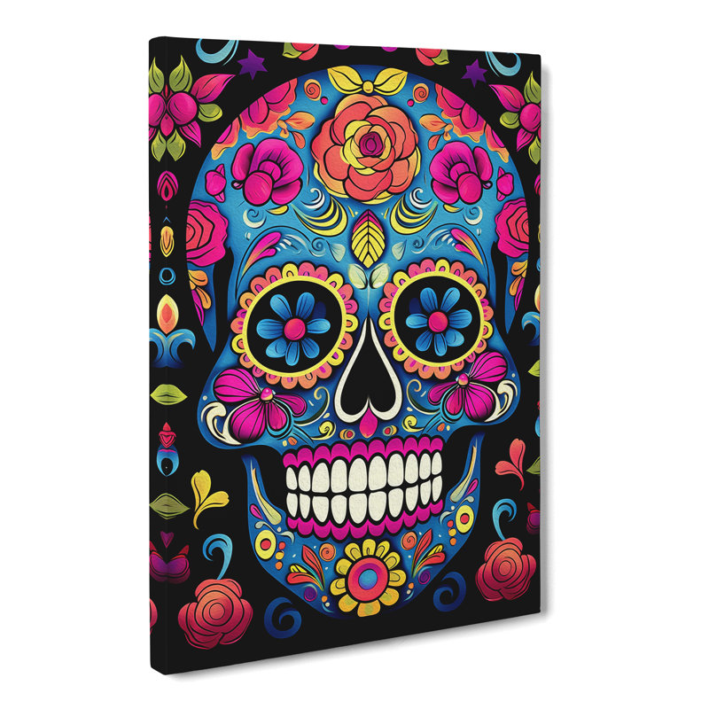 Sugar Skull Pop - No Frame Print, 50cm H x 35cm W x 3cm D