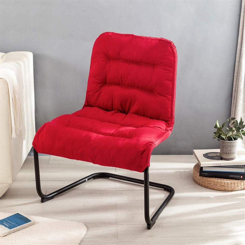 Chumy Padded Accent Chair, Red