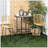 Rattan Bar Stools Set Of 4, 26" Counter Height Barstools, Boho Kitchen Island Stools With Breathable Wicker Seat And Back, Yellow-865144509