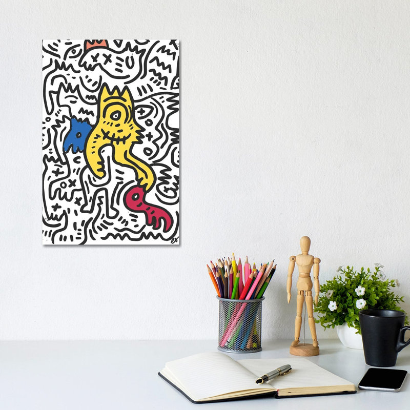 Yellow King by Emmanuel Signorino - Wrapped Canvas Print, 20.32 cm H x 30.48 cm W