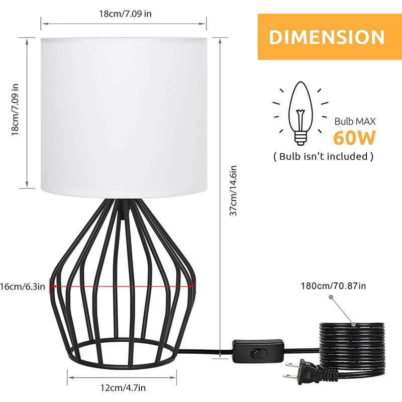 Metal Lamp, White