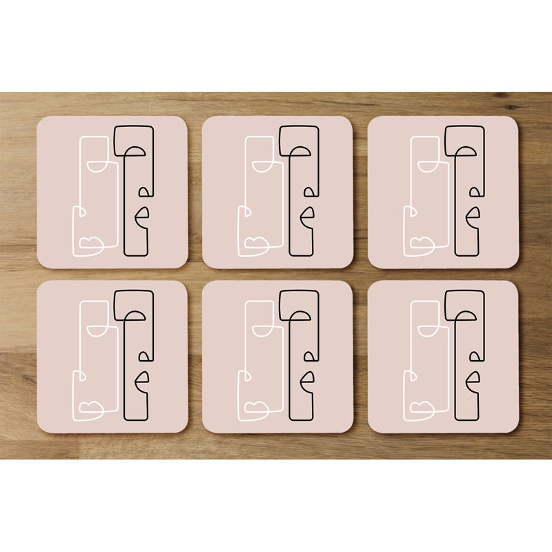 Drako Square 6 Piece Coaster Set