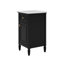Petit meuble-lavabo de 20 po avec lavabo, tiroirs basculants, supports de rangement et tablette réglable-1722232820