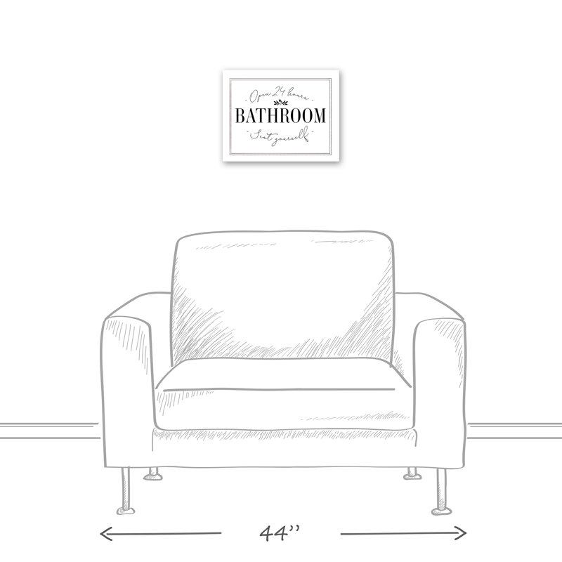 " Seat Yourself ", 11" H x 14" W x 1.25" D