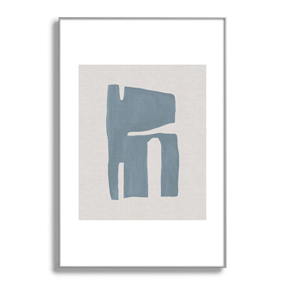 Mid Century Blue II, encadré sur papier