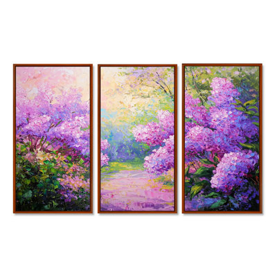 Lilac Gardens In The French Countryside V - Lilacs Wall Art Print Set