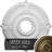Endurathane Attica Ceiling Medallion, 18"OD x 4"ID x 5/8"P (Fits Canopies up to 5"), Hand-Painted Green Gold Finish-73157428