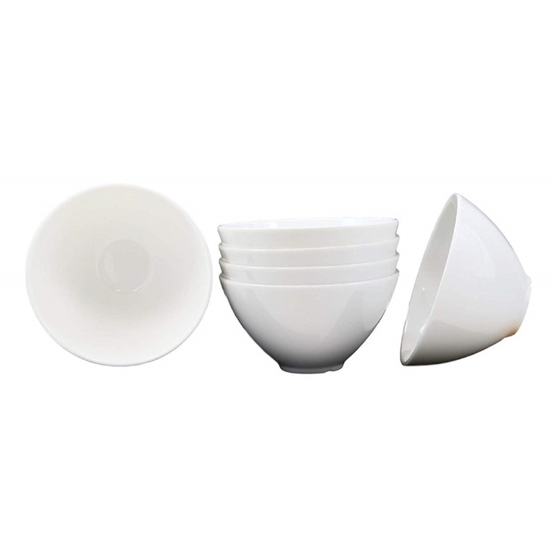 Bol à pâtes en mélamine blanc rond jade Spadafore