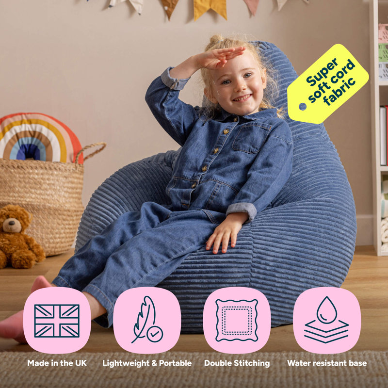 icon Kids Dalton Corduroy Navy Blue, Denim Blue