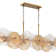 Sue-Anne 8 light Chandelier in Plated brass