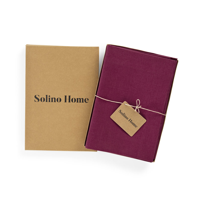 Diana - 100% Pure Linen Dinner Napkins, Beet