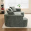 Stylish Style Modern style curved sofa, soft corduroy sofa with 3 pillows-1828551174