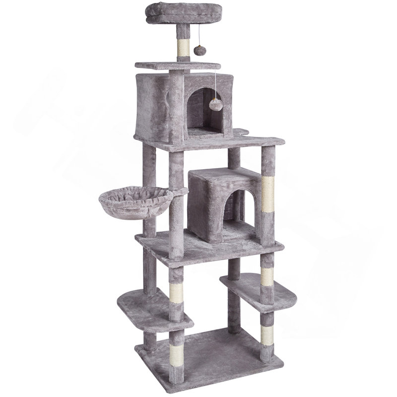 Arbre à chat avec tour à chat en sisal 68,5 po